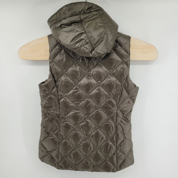 Gerry Womens Small Quilted Duck Down Vest Hooded‎ Reversible - Picture 2 of 10